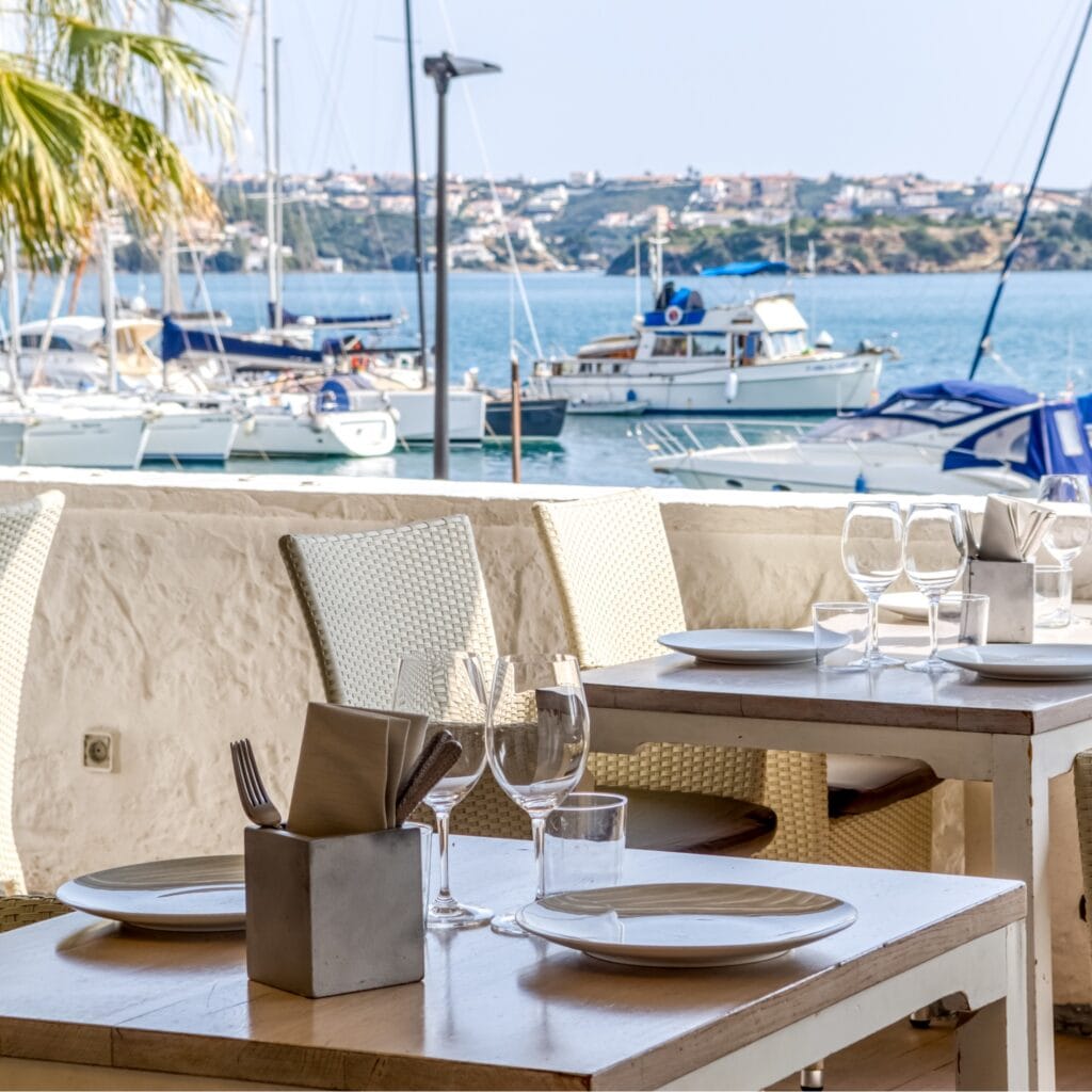 El Rais rice restaurant at the port of Mahón