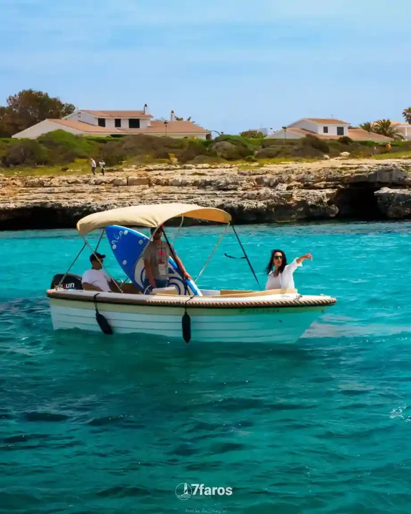 7 faros rental boat menorca