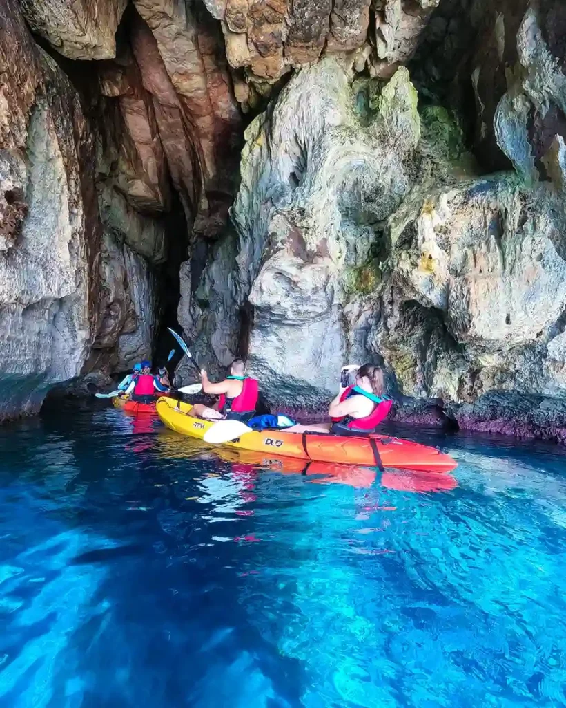 kayaking menorca
