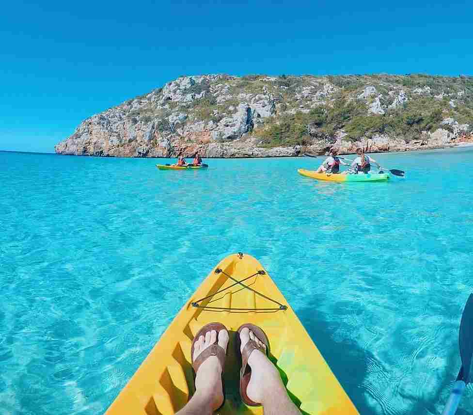 kayaking menorca