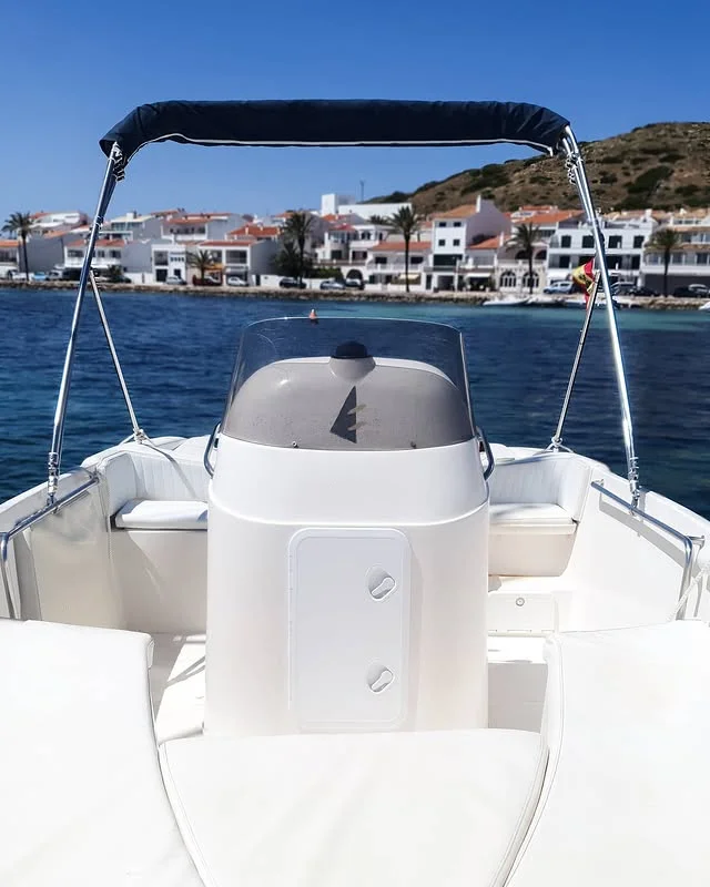 boat charter fornells binimar